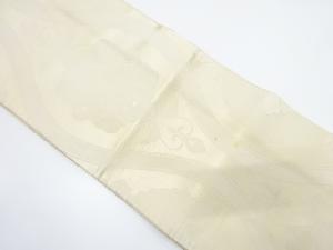 アンティーク　花立涌模様織り出し　子供帯（材料）